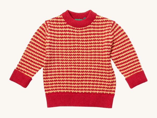 Little Green Radicals Knitted Jumper - Juniper Striped