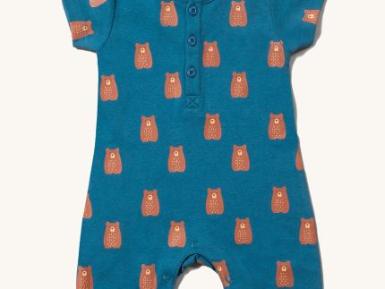 Little Green Radicals Shortie Romper - Teddy Bears