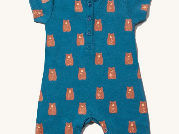 Little Green Radicals Shortie Romper - Teddy Bears