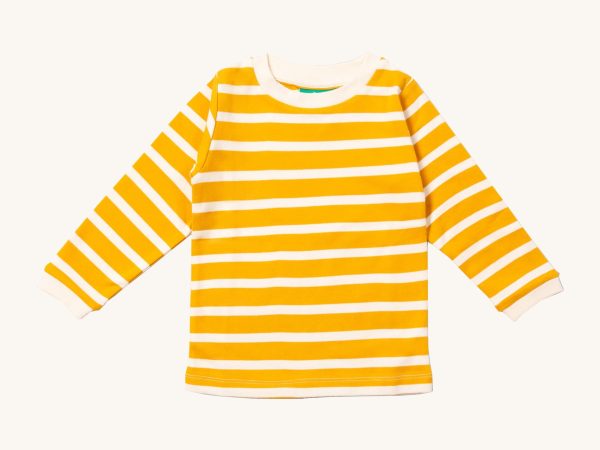 Little Green Radicals Long Sleeve Top - Gold Striped