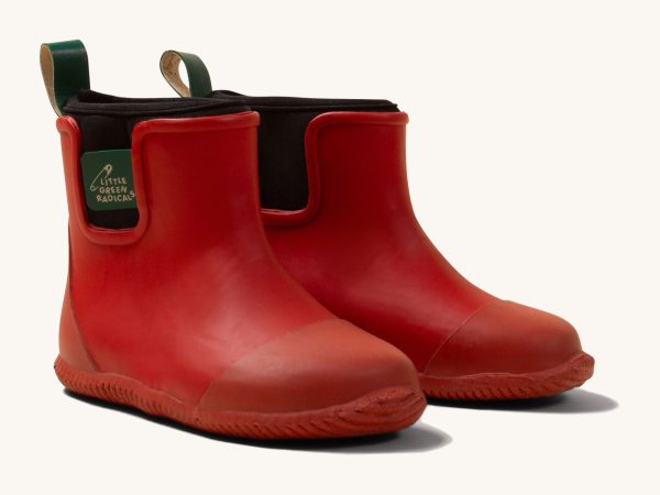 Little Green Radicals Ankle Wellington Boots - Red