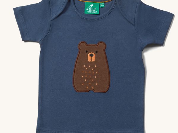 Little Green Radicals Applique Short Sleeve T-Shirt - Little Bear