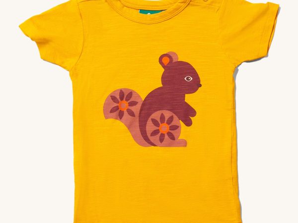 Little Green Radicals Short Sleeve T-Shirt - Golden Squirrel