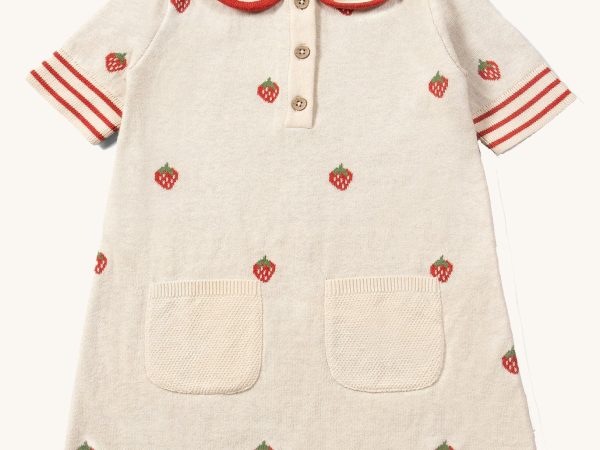 Little Green Radicals Knitted Collar Dress - Strawberry Days
