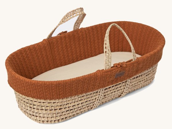 Little Green Sheep Organic Knitted Moses Basket & Mattress