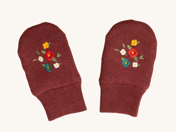 LGR Hazelnut Embroidered Knitted Mittens