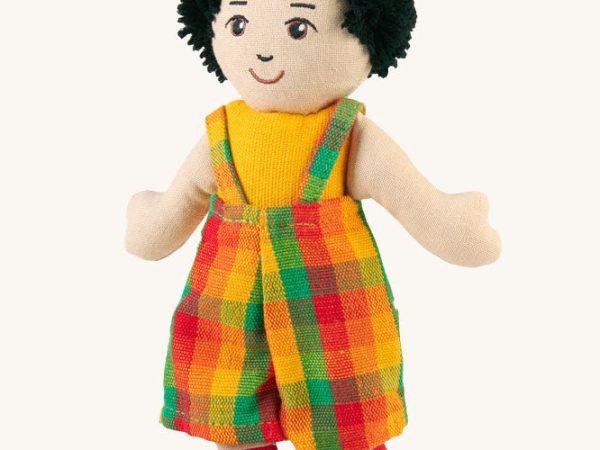 Lanka Kade Boy Doll - White Skin, Black Hair