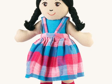 Lanka Kade Girl Doll - White Skin, Black Hair