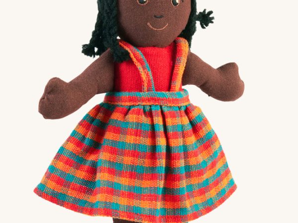 Lanka Kade Girl Doll - Black Skin, Black Hair