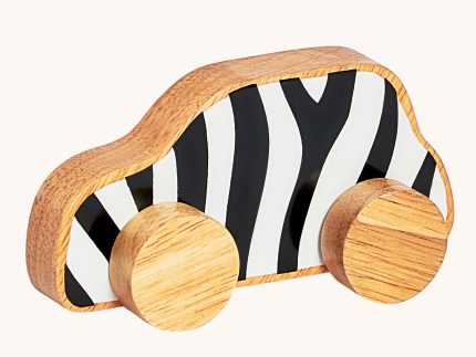 Lanka Kade Push Along Car - Zebra