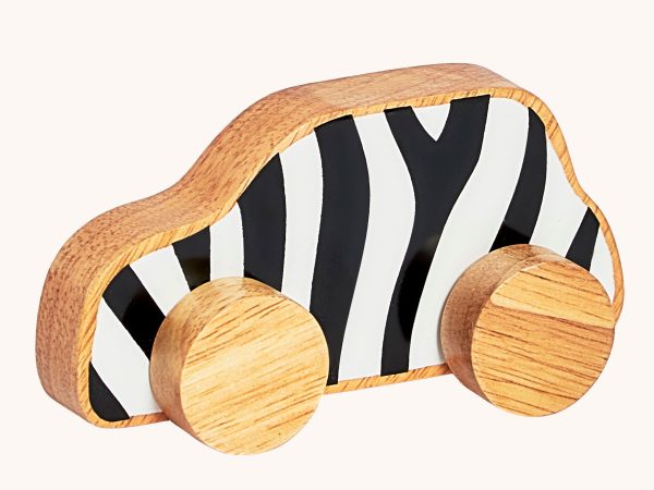 Lanka Kade Push Along Car - Zebra