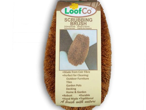 LoofCo Large Coconut Coir Scrubbing Brush