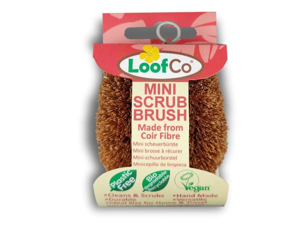 LoofCo Mini Coconut Coir Scrubbing Brush