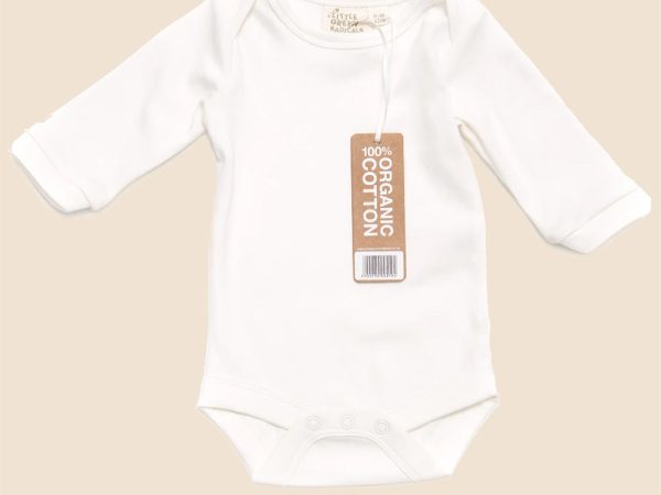 LGR Natural Long Sleeve Baby Body - Single