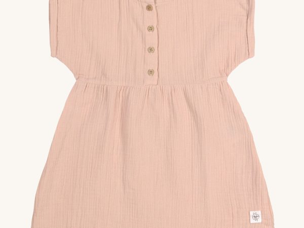 Lassig Organic Muslin Dress - Powder Pink
