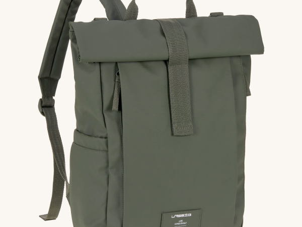 Lassig Rolltop Up Nappy Backpack - Olive
