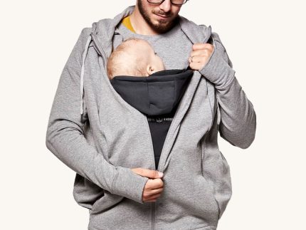 Love Radius Parent's Baby Wearing Hoodie - Heather Grey