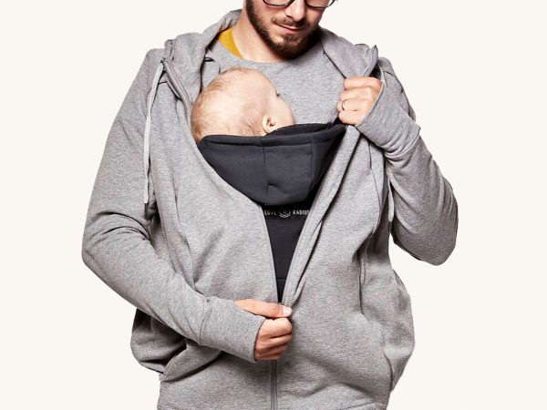 Love Radius Parent's Baby Wearing Hoodie - Heather Grey