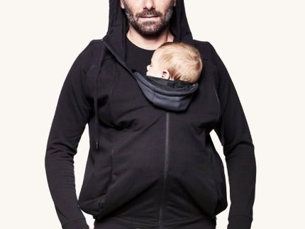Love Radius Parent's Baby Wearing Hoodie - Black