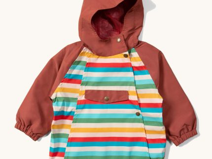 LGR Rainbow Striped Recycled Waterproof Anorak