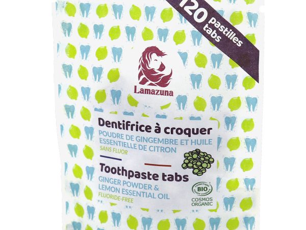 Lamazuna Toothpaste Tablets - Ginger & Lemon