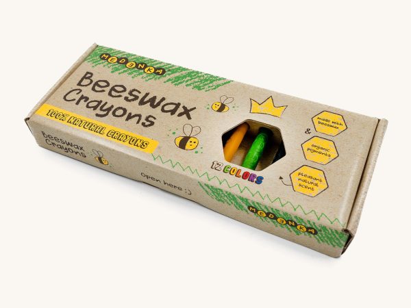 Medenka 12 Beeswax Classic Crayons