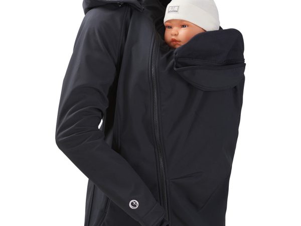 Mamalila Black Softshell Babywearing Jacket Allrounder