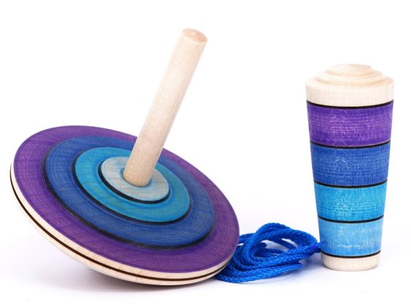 Mader My First Spinning Top With Starter - Purple