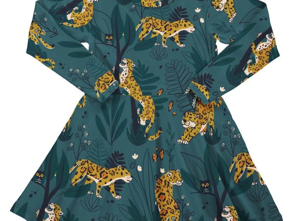Meyadey Jaguar Journey Long Sleeve Circle Dress