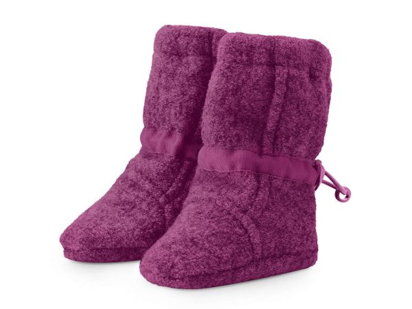 Mamalila Newborn Wool Booties - Berry