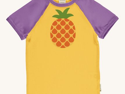 Maxomorra Pineapple Raglan Short Sleeve Top
