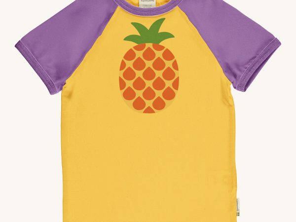 Maxomorra Pineapple Raglan Short Sleeve Top