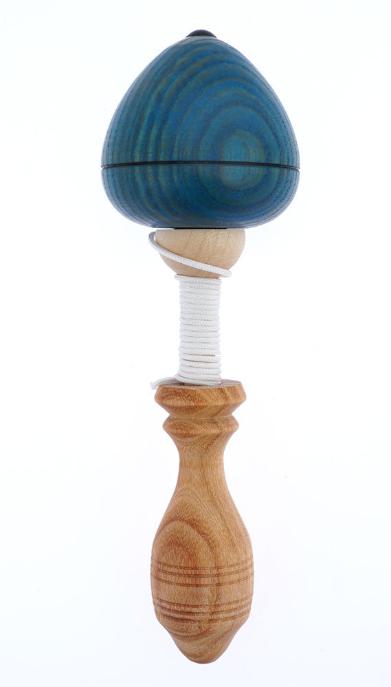 Mader Pull-String Spinning Top - Blue