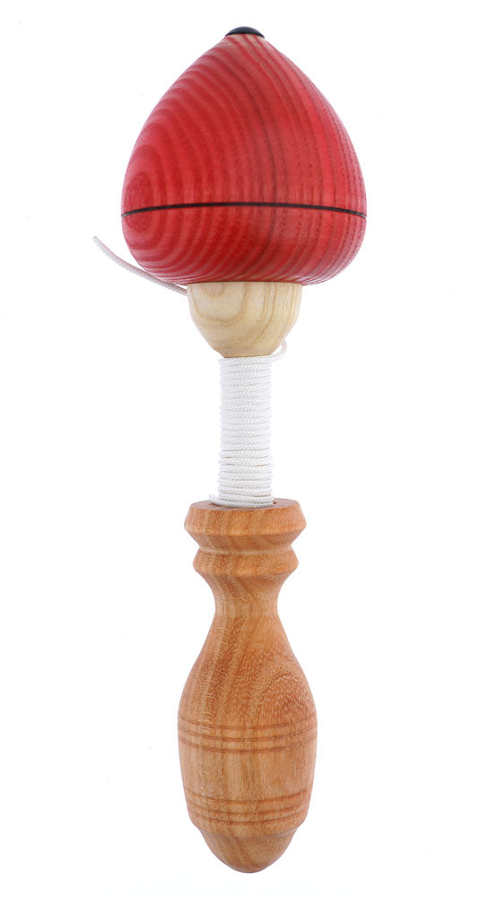 Mader Pull-String Spinning Top - Red