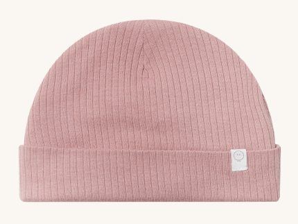 MORI Ribbed Baby Hat - Rose