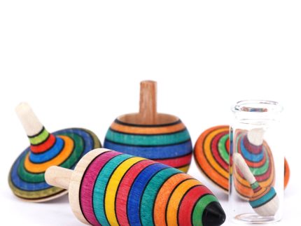 Mader Striped Spinning Top Learning Set