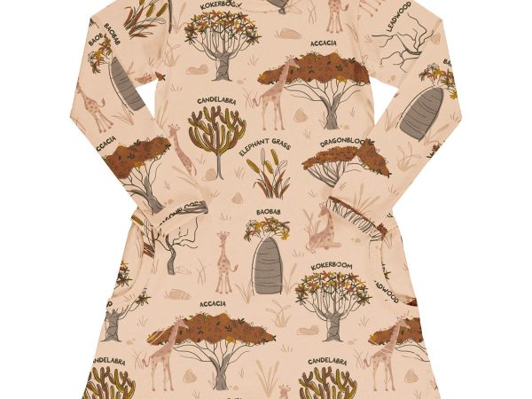 Meyadey Savanna Woodland Long Sleeve Dress