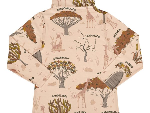 Meyadey Savanna Woodland Rib Turtleneck Long Sleeve Top