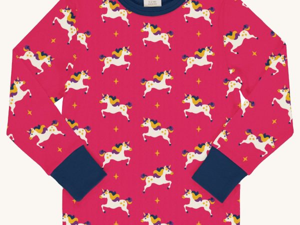 Maxomorra Unicorn Long Sleeve Top