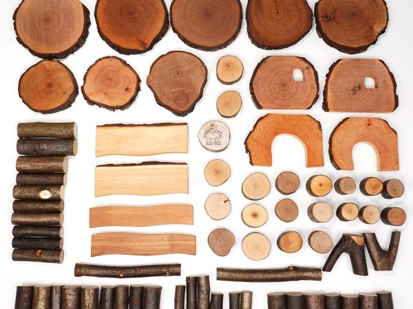 Magic Wood Eco Blocks - 72 Piece Set, Net Bag