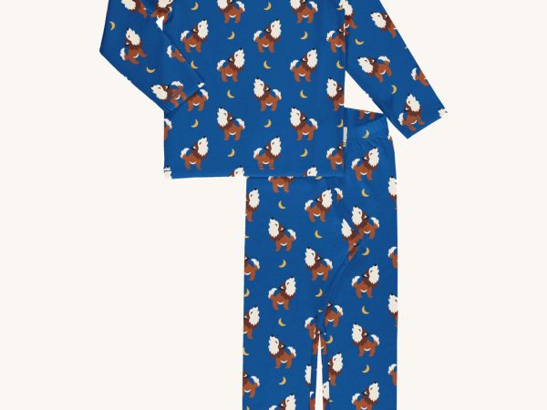 Maxomorra Wolf Long Sleeve Pyjama Set