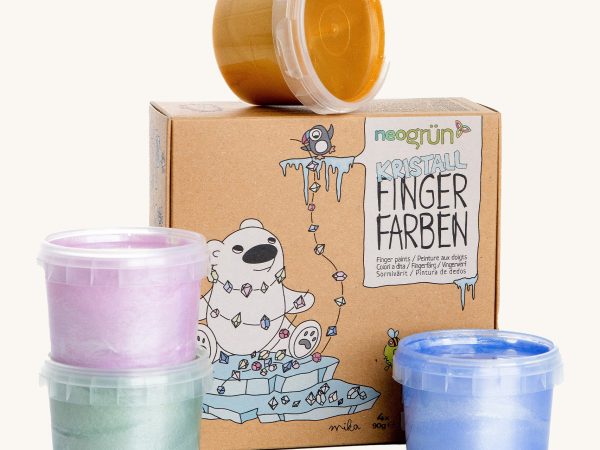 Neogrün Crystal Finger Paints - 4 Pack