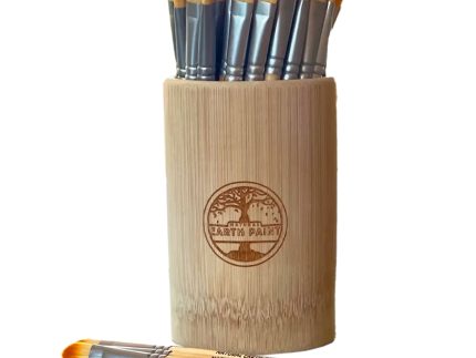 Natural Earth Paint Single Bamboo Children's Paint Brush