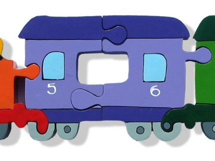 Numbers Jigsaws Numbered Wooden Train