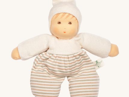 Nanchen Möpschen Waldorf Doll - Natural Stripes