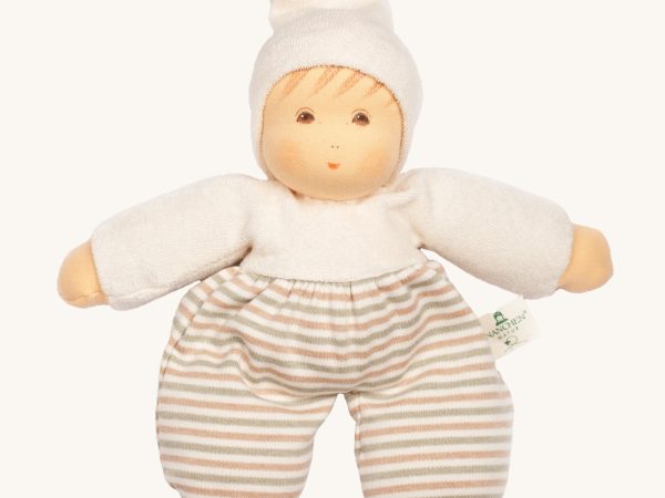 Nanchen Möpschen Waldorf Doll - Natural Stripes