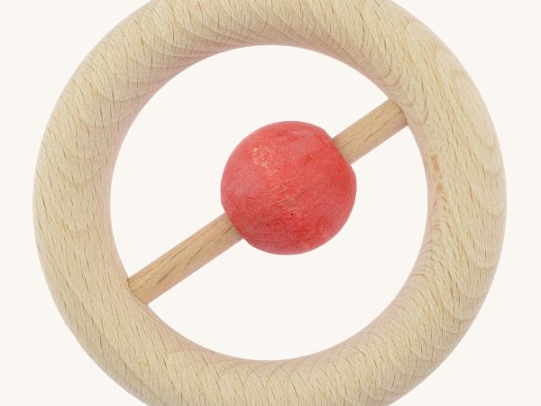 Nic Wooden Ball Ring Baby Rattle