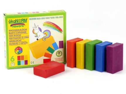 OkoNorm Beeswax Crayon Blocks - 6 Colours