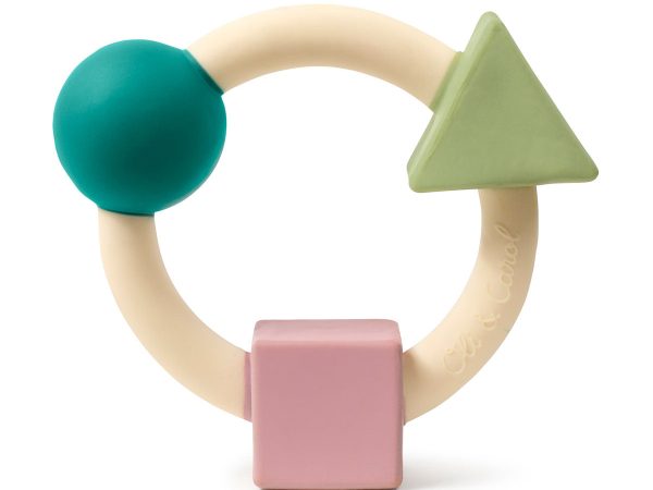 Oli & Carol X Bauhaus Movement Teething Ring Pastel Colours