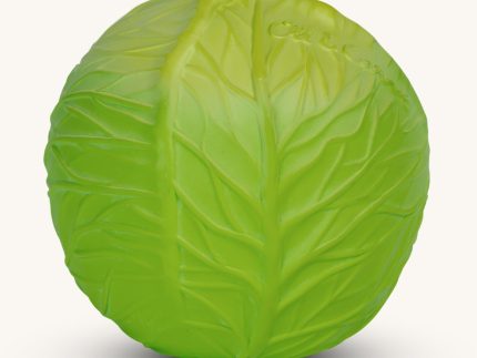 Oli & Carol Natural Rubber Baby Ball - Green Cabbage